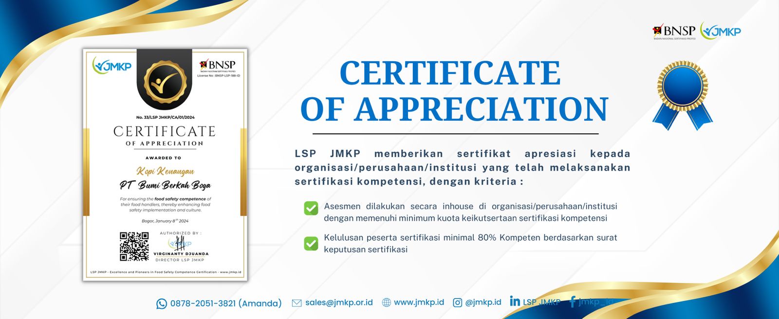 Sertifikat Apresiasi Industri
