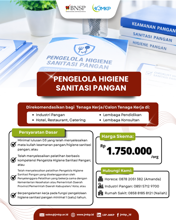 Mastery Bootcamp Penyusun & Pengelola Dokumen HACCP Terlisensi BNSP